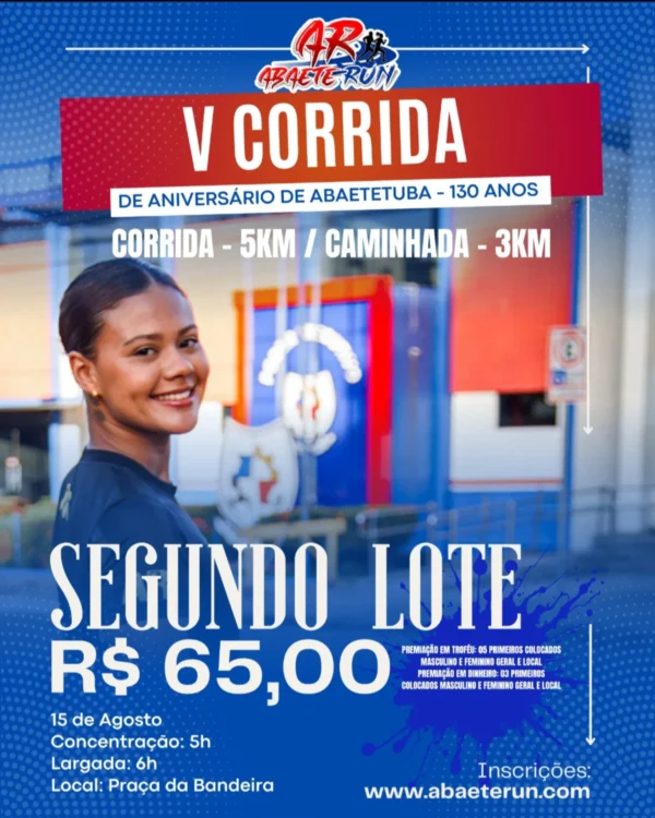 V Corrida de Aniversário de Abaetetuba  - 130 anos