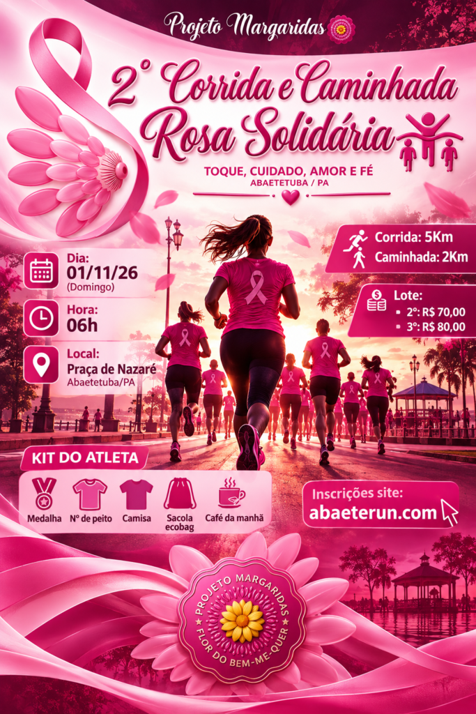 2ª CORRIDA E CAMINHADA ROSA SOLIDÁRIA