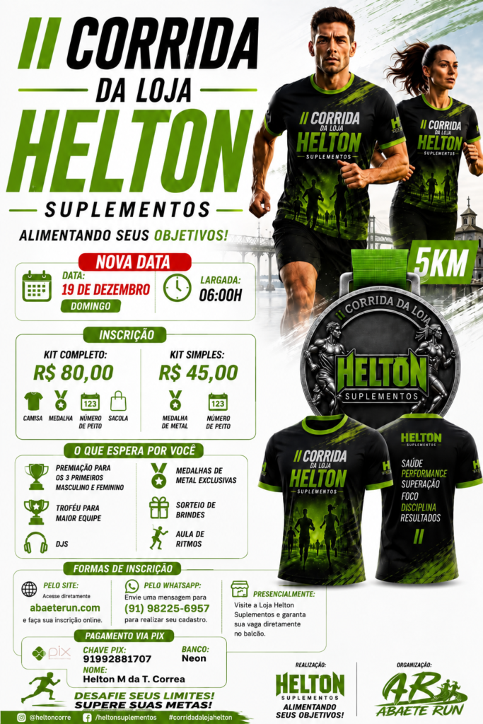 II CORRIDA DA LOJA HELTON SUPLEMENTOS