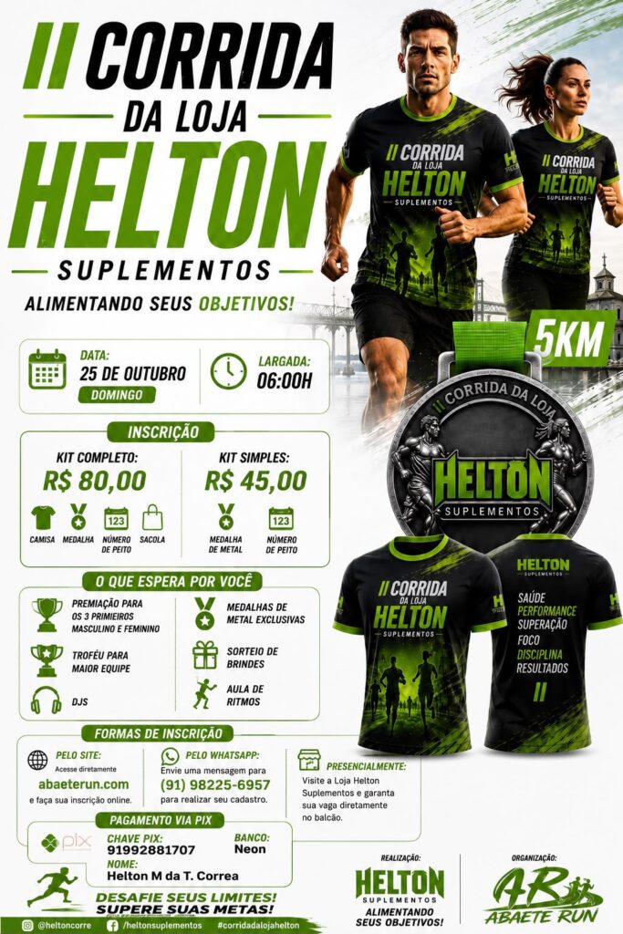 II CORRIDA DA LOJA HELTON SUPLEMENTOS
