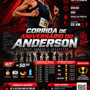 CORRIDA DE ANIVERSÁRIO DO ANDERSON