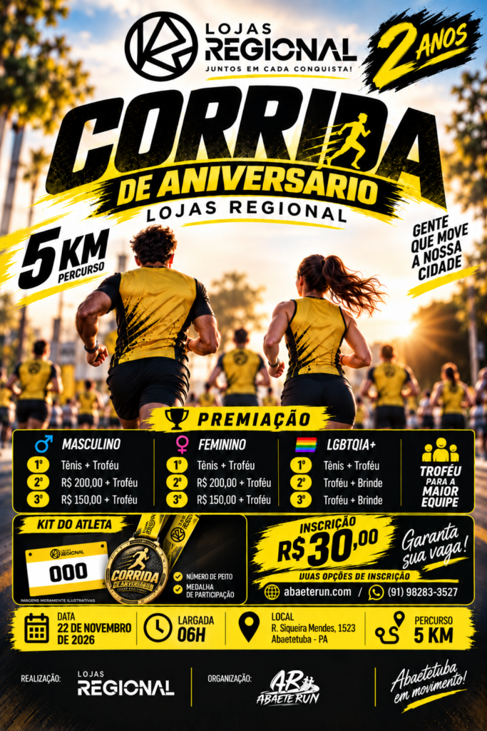 CORRIDA DE ANIVERSÁRIO LOJAS REGIONAL