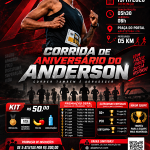 CORRIDA DE ANIVERSÁRIO DO ANDERSON